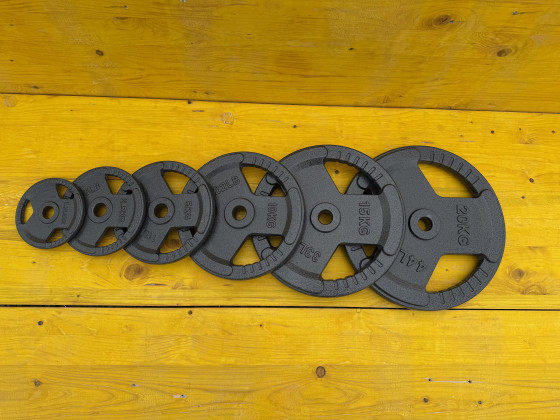 -- NOVÉ TRI-GRIP KOTÚČE IRONGRIP 29MM [1.25 KG - 20 KG] --