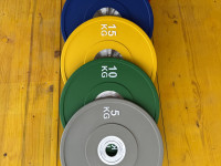 -- NOVÉ POLYURETÁNOVÉ BUMPER KOTÚČE 51MM [5 KG - 25 KG] -- - náhľad 2